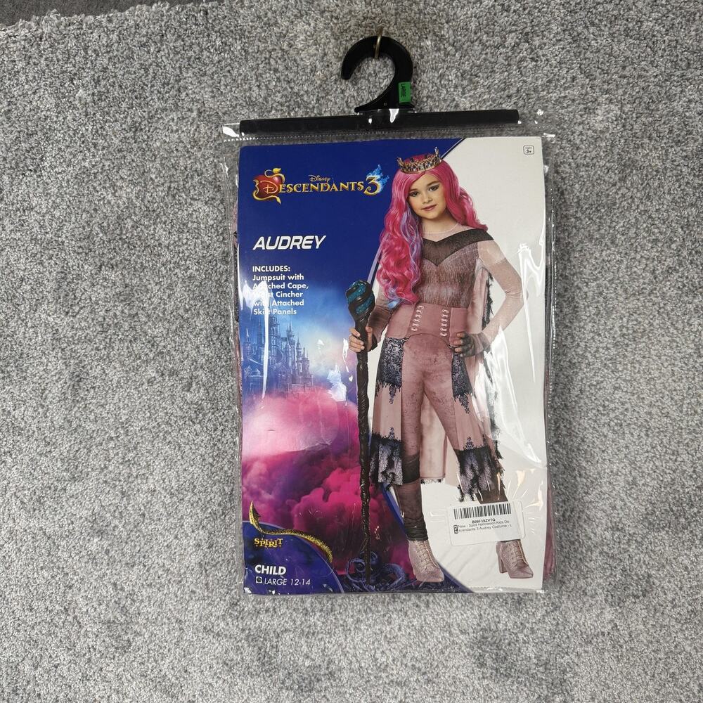 Spirit Halloween Audrey Descendants 3 Costume Girls L 12-14 Pink Party Cosplay